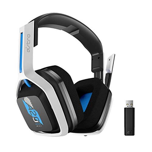 Audífonos ASTRO Gaming A20 Wireless Headset Inalámbrico Gen 2 para Pla AzulBlanco