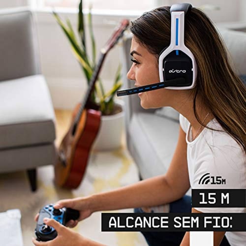 Audífonos ASTRO Gaming A20 Wireless Headset Inalámbrico Gen 2 para Pla AzulBlanco