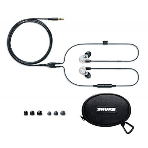 Audífonos Shure SE215  Auriculares aislantes de Sonido con Cable de 3, ansparente