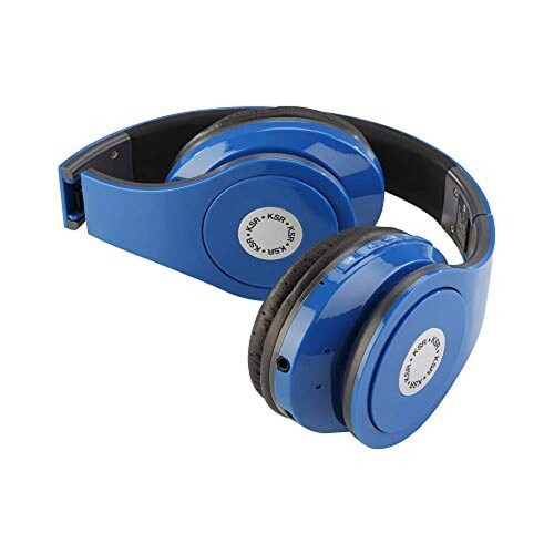 Kaiser Audífonos KSR Bluetooth y Micro SD Azules