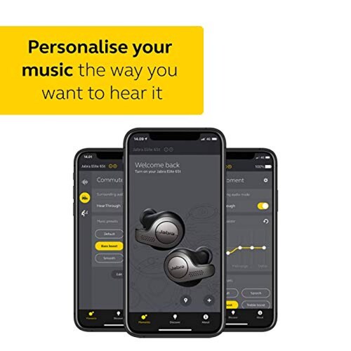 Audífonos Jabra Elite 65t  Auriculares Bluetooth con Cancelación Pasiv ige Dorado