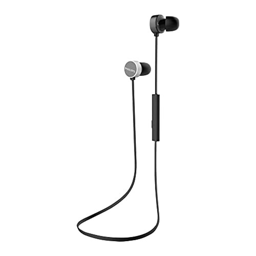 Audífonos PHILIPS TAUN102BK27 inalámbricos UpBeat con microf olor Negro
