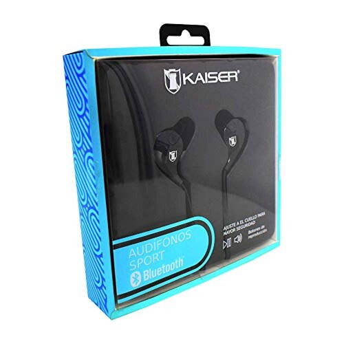 Kaiser Audífonos KSR Botón Multifuncional Bluetooth Negros