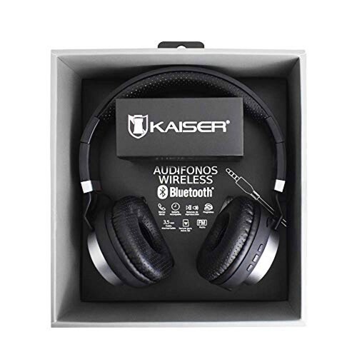 Kaiser Audífonos KSR Wireless Plegables Negros