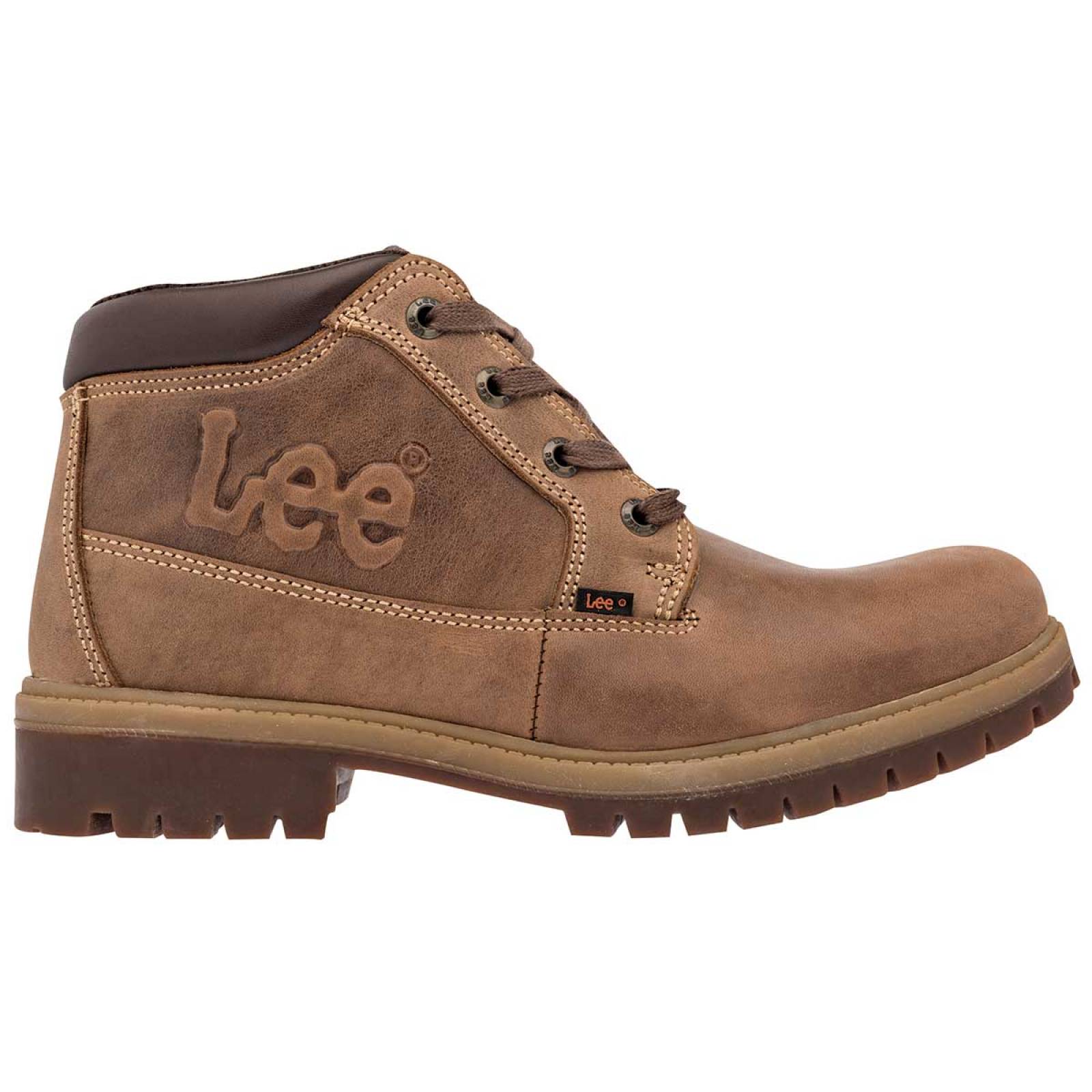 Bota y botin Mod 1286 Para Hombre Lee Color Camel