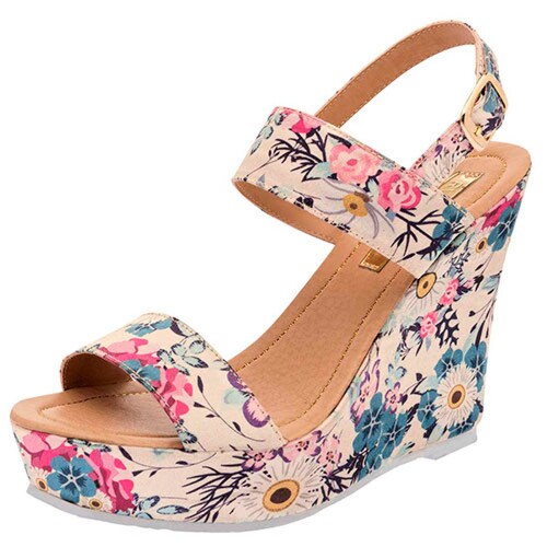 Sandalia Mod Lucero Para Mujer R/v roval Color Beige