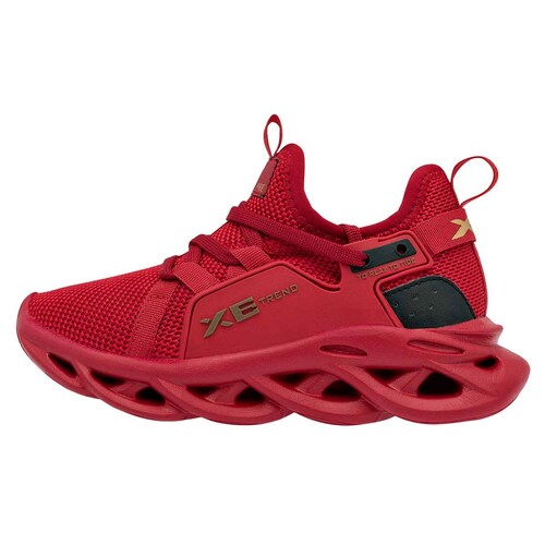 Tenis Mod X65 Para Niño American fire Color Rojo