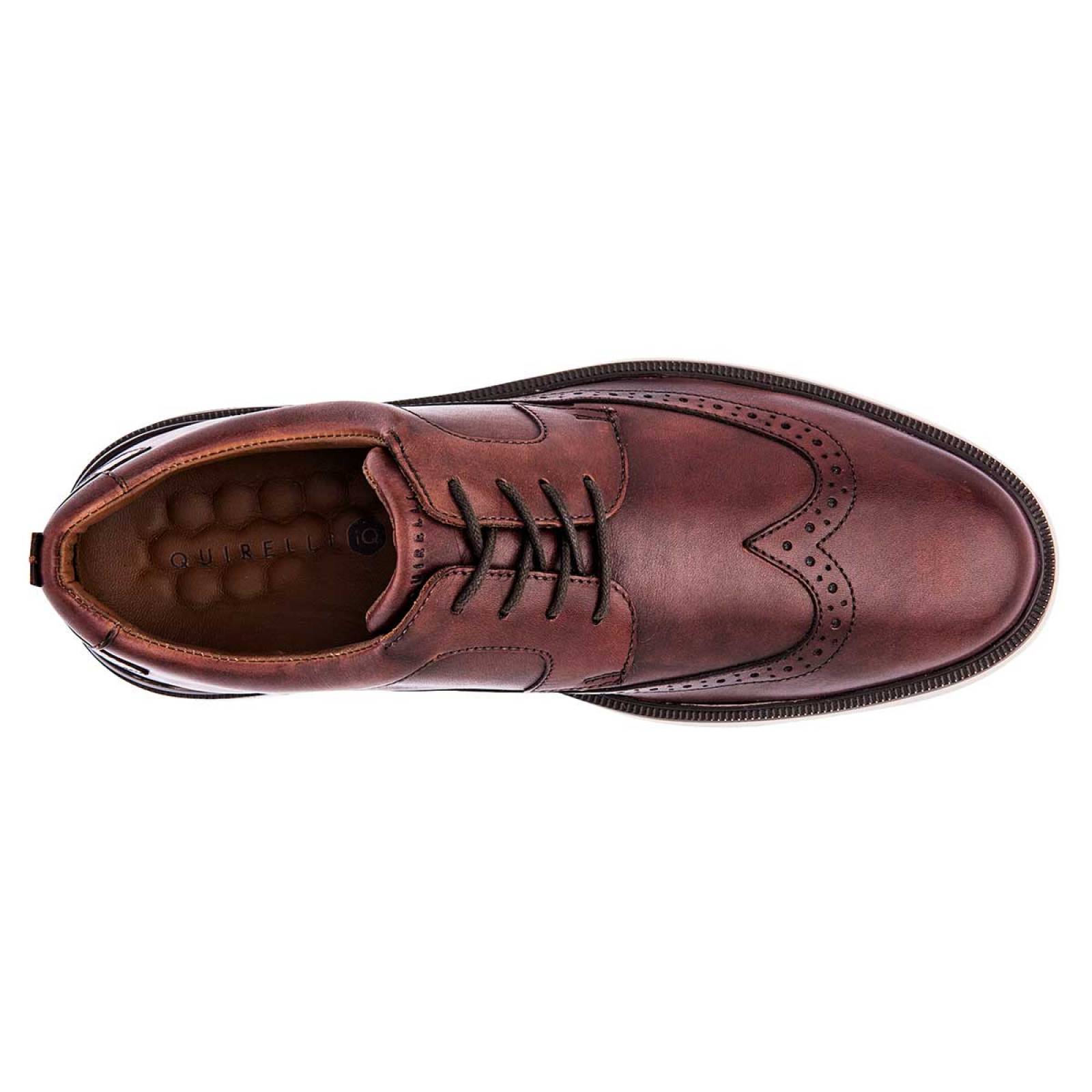 Zapato casual Mod 703601 Para Hombre Quirelli Color Vino