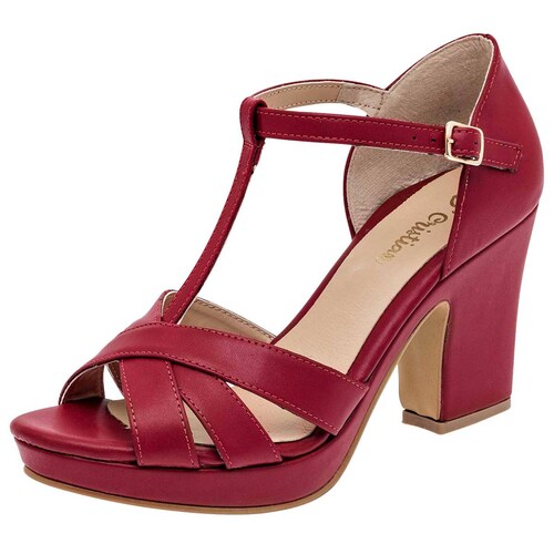 Zapato casual Mod 773 Para Mujer Dcristian Color Rojo