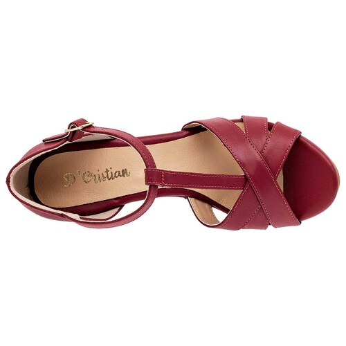 Zapato casual Mod 773 Para Mujer Dcristian Color Rojo