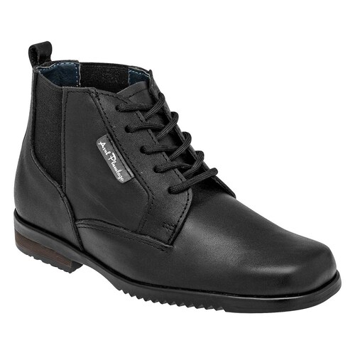 Bota y botin Mod Ap00803 Para Niño Azul plumbago Color Negro