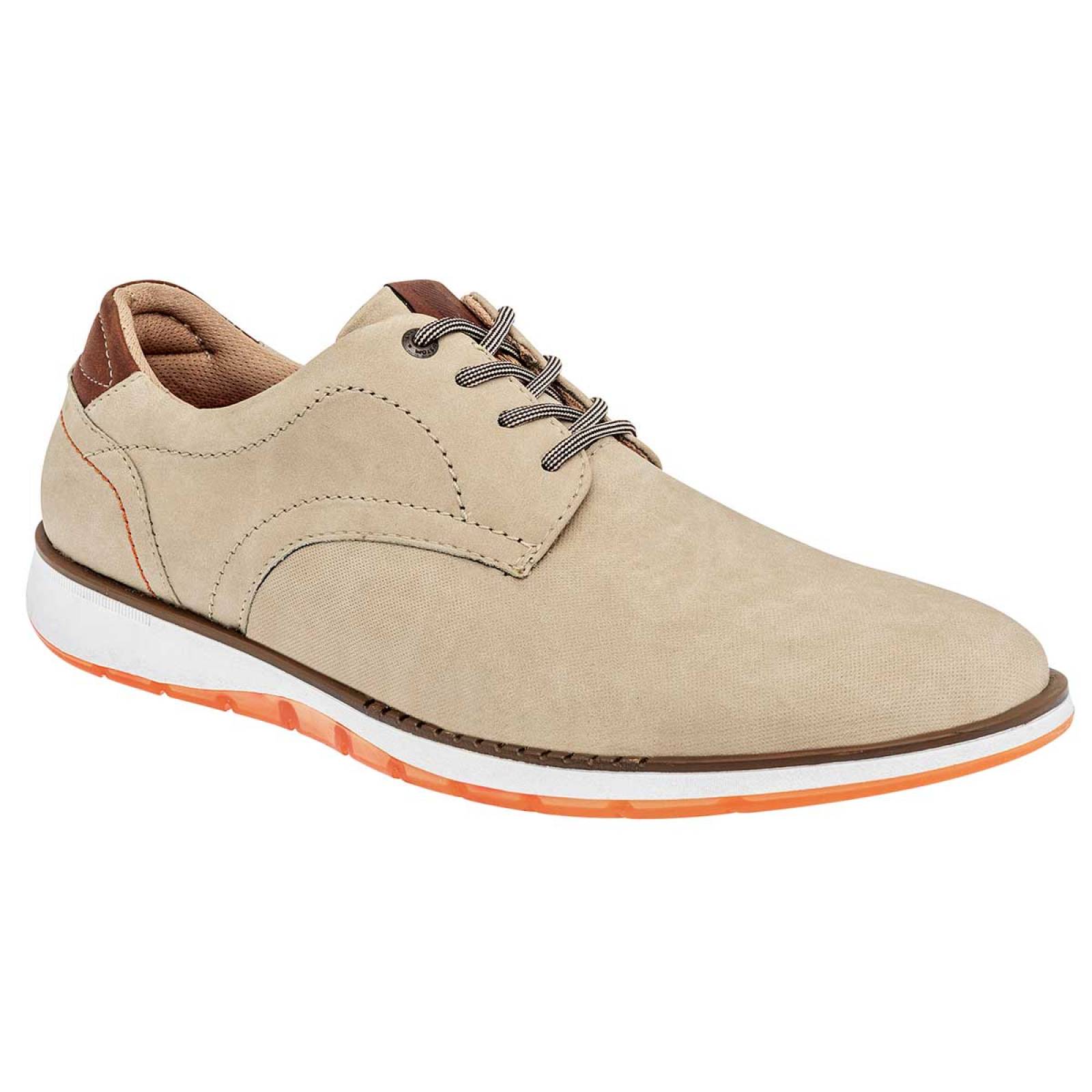 Zapato casual Mod 8153 Para Hombre Negro total Color Beige