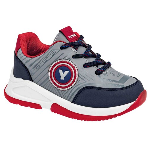 Tenis Mod 23161 Para Niño Yuyin Color Gris
