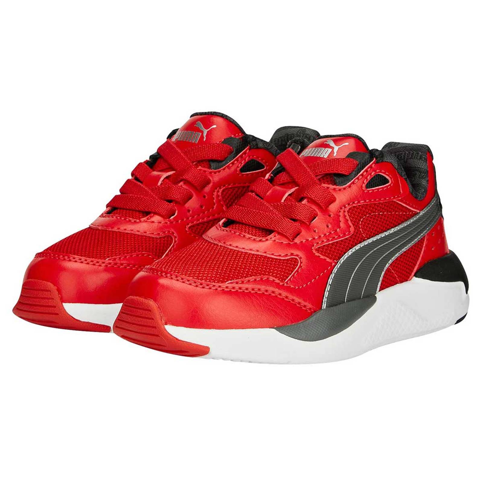 Tenis Mod 30765502 Para Nino Puma Color Rojo