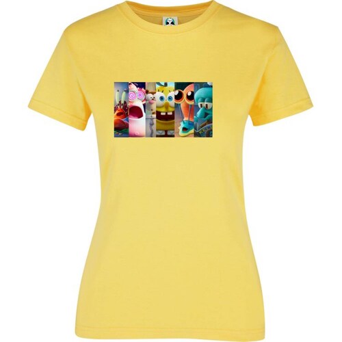 Playera Dama Cuyo Virtuoso Bob Esponja Pelicula Al Rescate 002