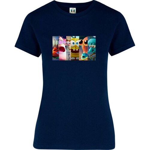 Playera Dama Cuyo Virtuoso Bob Esponja Pelicula Al Rescate 002