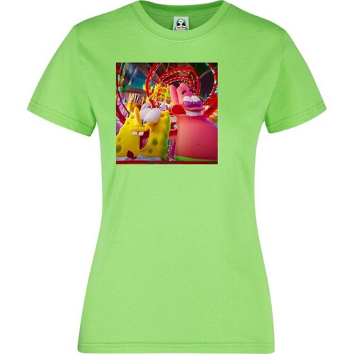 Playera Dama Cuyo Virtuoso Bob Esponja Pelicula Al Rescate 016