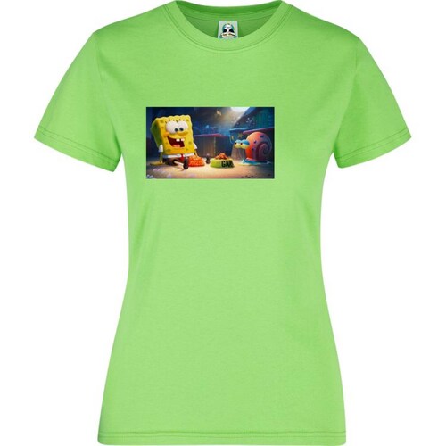 Playera Dama Cuyo Virtuoso Bob Esponja Pelicula Al Rescate 028