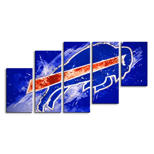 Cuadro decorativo Bills de Bufallo Futbol Ámericano moderno decoración 150x80cm 5 piezas