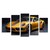 Cuadro decorativo Porsche Turbo Special 911 Auto Deportivo moderno decoración 150x80cm 5 piezas