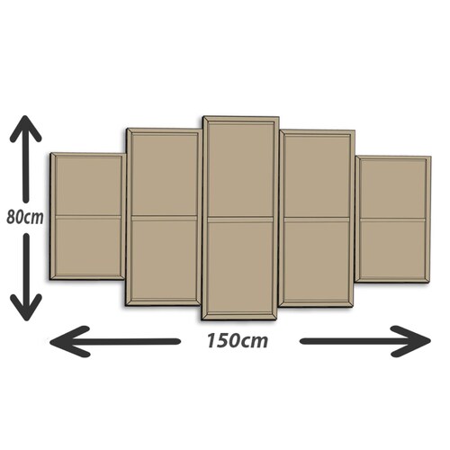 Cuadro decorativo Té de Limón Decoracion para Comedores y Restaurantes 150x80cm 5 piezas