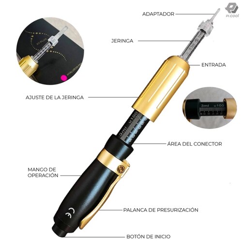 Pluma Hialuronica Facial 2 En 1 Hyaluron Pen 0.3 Ml A 0.5 Ml