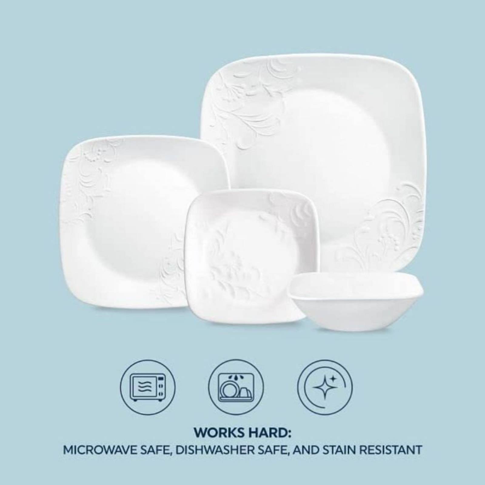 Platos corelle online blancos