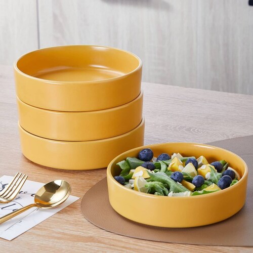Set Vajilla Porcelana Cleo Redonde 16 Piezas Amarillo