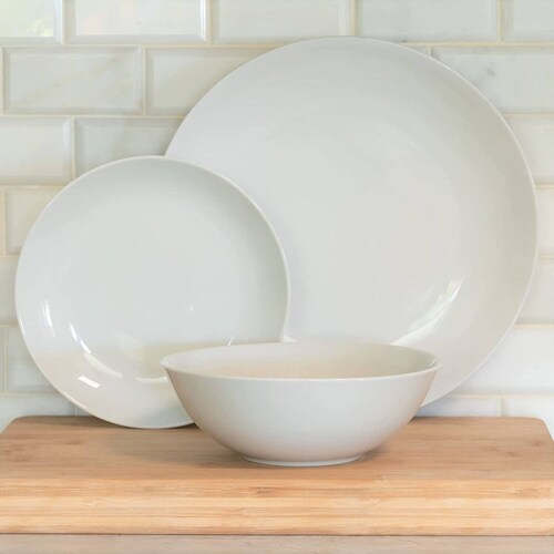 Set Vajilla Blanco 10 Strawberry Street Simply Coupe 12 Pzs
