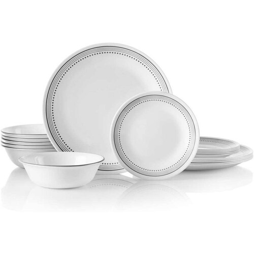 Set Vajilla Corelle Vitrelle 18 Piezas Gris Místico