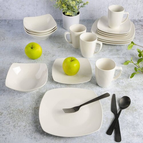 Set Vajilla Porcelana Gibson Home Zen 16 Piezas