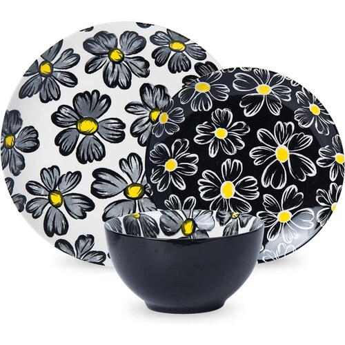 Set Vajilla Porcelana 12p Blanco Sagoskat