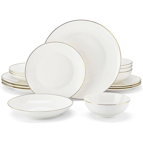 Set Vajilla Porcelana Florence, Malacasa, 16 Piezas