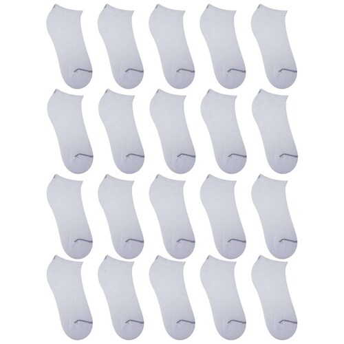 PAQUETE CALCETINES DAMA WILSON FELPA 22 PARES BLANCO LOGO COLORES  UNITALLA(23cm-25cm)