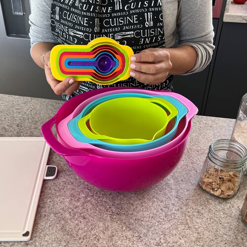 Cucharas Medidoras Hiperware con Bowls, Colador y Escurridor Multicolor