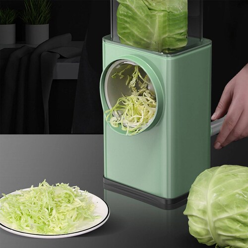 Rallador de Verduras 3 en 1 Hiperware con Alimentador Grande Color Verde