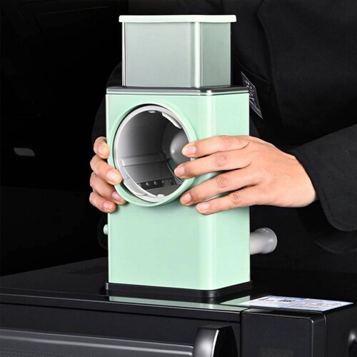 Rallador de Verduras 3 en 1 Hiperware con Alimentador Grande Color Verde