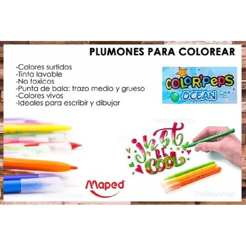Kit De Dibujo 24 Colores + Plumas De Gel + Plumones Pastel.