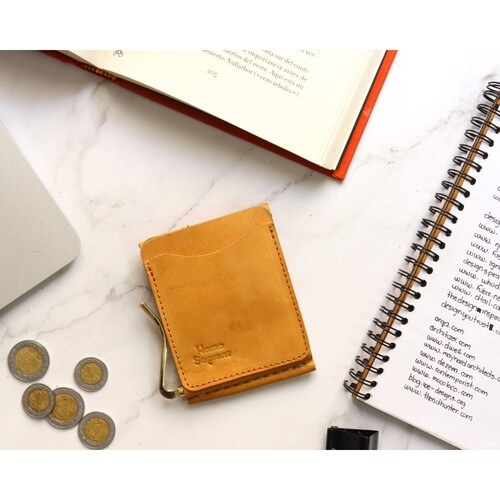 Cartera con clip  Camel