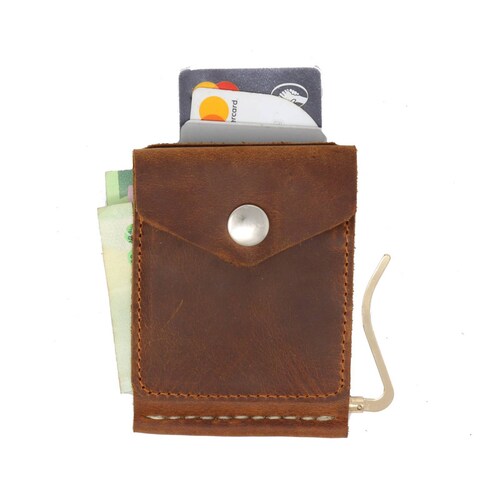 Cartera con clip  Crazy Cobre