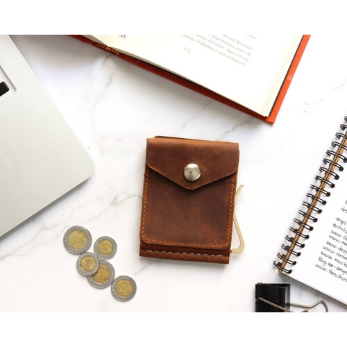 Cartera con clip  Crazy Cobre