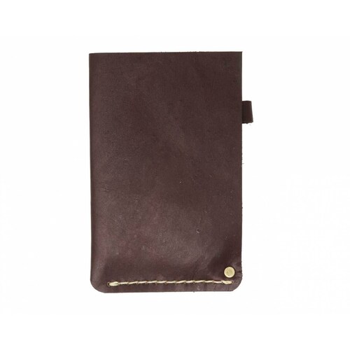 Porta Libretas Sencilla  Color Café Oscuro