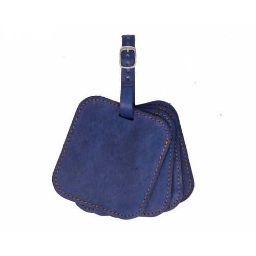 Set de 4 portavasos Azul