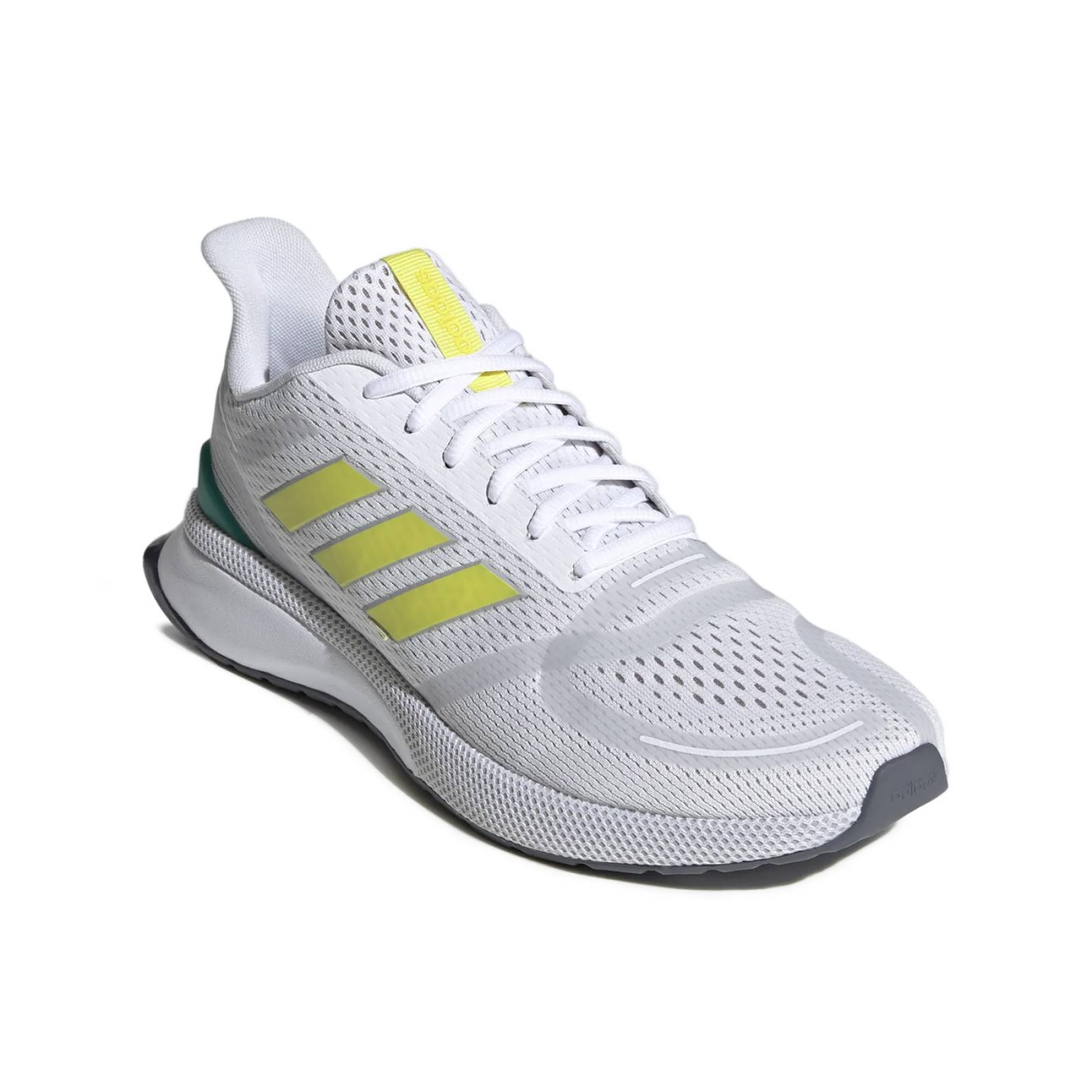 Tenis Hombre Adidas Blanco Nova Run EG3164