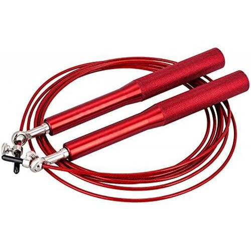 RVT Sports Cuerda Para Saltar Rápida Speed Rope Premium Con Mango De Aluminio (Azul) 