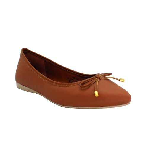 Balerina de Piel Puntal con Moño | Alexa Modelo 190-146 