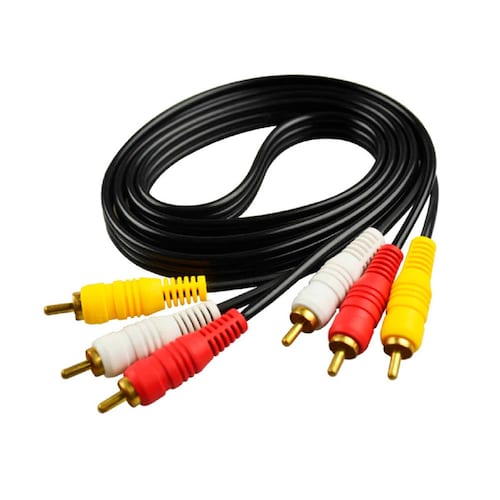 Paquete de 10 Cables RCA M/M de 1.5 metros con 3 puntas