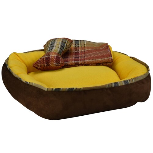 Cama Ch Amarilla C/Frazada Y Juguete