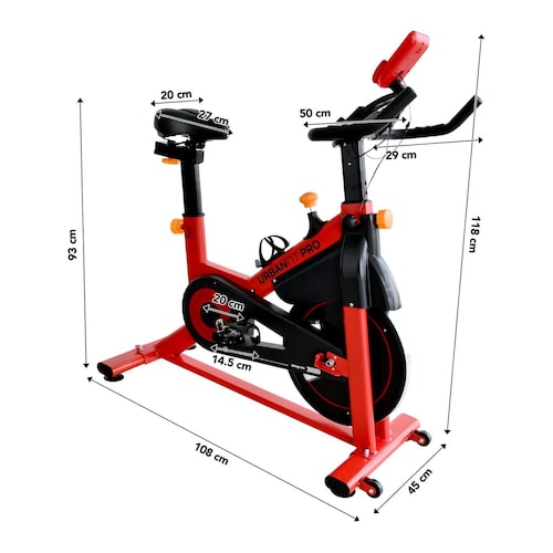 Bicicleta Urbanfit Pro Fija Para Spinning Fitness Cardio