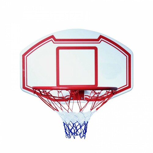 Canasta Basketball Portátil Con Aro De 43 Cm Blanco con Rojo